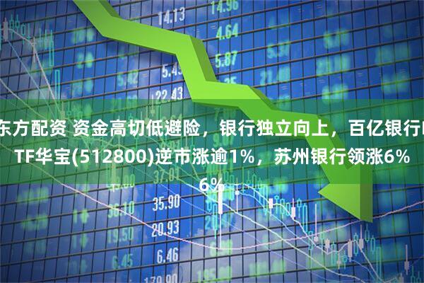 东方配资 资金高切低避险，银行独立向上，百亿银行ETF华宝(512800)逆市涨逾1%，苏州银行领涨6%